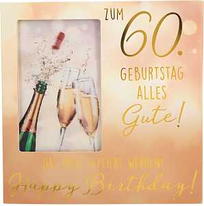 3D Klappkarte Musik Motiv 7 - Zum 60. Geburtstag alles Gute! Das