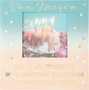 3D Klappkarte Musik Motiv 23 - Zum Geburtstag take it easy u geniesse