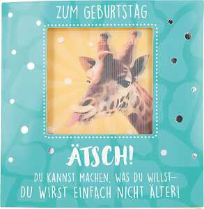 3D Klappkarte Musik Motiv 32 - Zum Geburtstag Ätsch! Du kannst machen