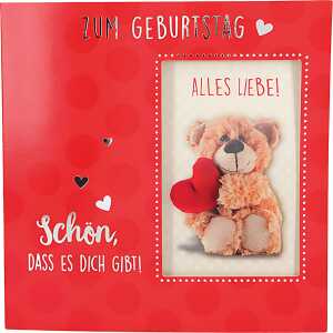 3D Klappkarte Musik Motiv 34 - Zum Geburtstag alles Liebe! Schön, dass