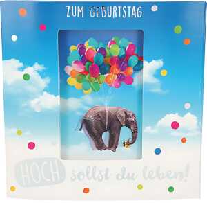 3D Klappkarte Musik Motiv 40 - Zum Geburtstag Hoch sollst du leben!