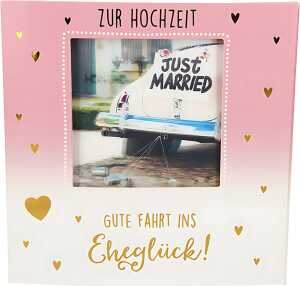 3D Klappkarte Musik Motiv 43 - Zur Hochzeit Gute Fahrt ins Eheglück!