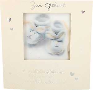 3D Klappkarte Musik Motiv 49 - Zur Geburt Wenn Träume Hand und Fuß