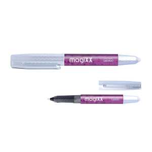 Rollerball magiXX lila radierbar nachfüllbar Schreibfarbe blau,