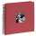Spiral Album 36x32cm zum Einkleben bordeaux - Fine Art, 50 schwarze S