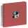 Spiral Album 28x24cm zum Einkleben bordeaux - Fine Art, 50 schwarze S