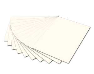 Fotokarton 50x70cm Perlweiß mit EAN,300g