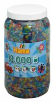 Hama Perlen 13.000 Stück Glitter-Farben gemischt