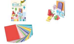 Bastelblock Basic Intensiv 20BL sortiert FOLIA 48249 24x34cm