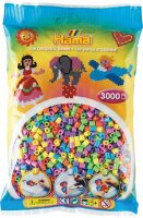 Hama Perlen Beutel 3000er Pastell Farben gemischt