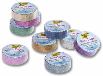 Glitter-Tape silber 15mm x 5m