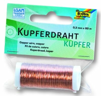 Kupferdraht 0,3mm x 80m Kupfer