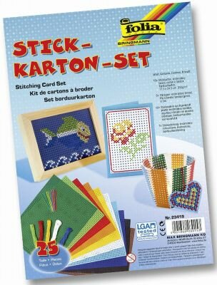 Stickkarton Set, 25-tlg.