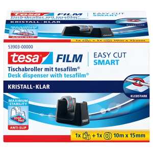 Tischabroller Easy Cut Smart ecoLogo 1 Rolle Klebefilm kristall-klar