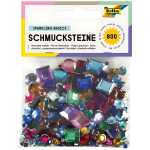Schmucksteine eckig u. rund FOLIA 1240 Gr.+Farb sort 800ST