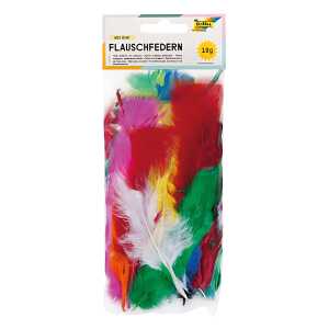 Federn 10g sort. FOLIA 53019 Flauschfedern