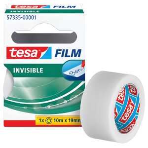 tesa Klebefilm matt-unsichtbar - beschriftbar, 19 mm x 10 m