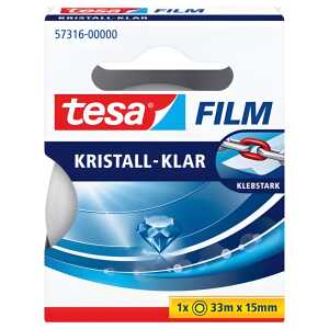 tesa Klebefilm kristall-klar - 15 mm x 33 m