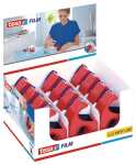 tesa Handabroller Easy Cut - 10 m x 19 mm, rot/blau