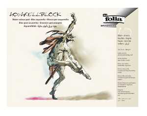 Aquarellblock 18x24cm FOLIA 8331 10Bg/200g