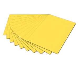 Fotokarton 50x70cm Zitronengelb mit EAN,300g