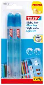 Klebestift GluePen 2x20g pink+blau sort. TESA 59908-00001