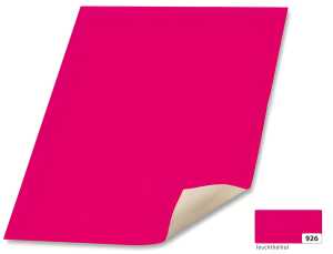 Plakatkarton 48x68 leucht hrot FOLIA 65926 380g