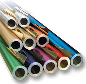 Alufolie doppelseitig 40µ 50cm x 10m rot/gold