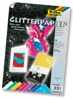 Glitter-Papier 23x33cm 10 Blatt