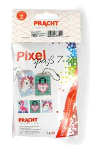 Pixel Spaß 7 klein 2 Medaillons mit Kette