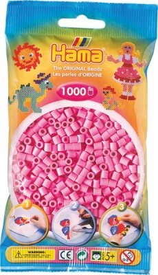 Hama Perlen Beutel 1000er Pastell-Pink