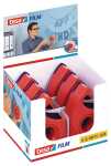 tesa Handabroller Easy Cut - 33 m x 19 mm, rot/blau