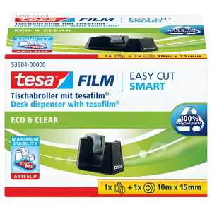 Tischabroller Easy Cut Smart ecoLogo inkl. 1 Rolle Klebefilm Eco&Clear