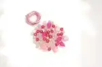 GLOREX Perlen-Set weiß-rosa-pink