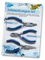 Schmuck-Zangen 3er Set Seit.schn.,Rund-u.Kombiz.