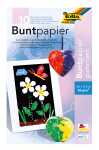 Buntpapier Mappe bunt sort. FOLIA 750 gummiert 21x30cm 10B