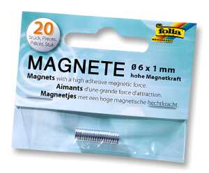 MAX BRINGMANN Magnete 20 Stück, Ø 6mm x 1mm