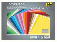 Fotokarton 25x35cm, 300g 25 Blatt farbig sortiert -...