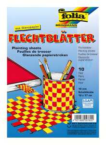 Flechtblätter 12x17cm FOLIA 760 10Paar bunt sort.