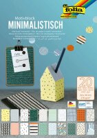 Motivblock minimalistisch 24x34cm, 20 Blatt sort.