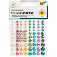 Schmucksteine selbstkl. Fairy Lights, 80 Stück