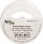 GLOREX Nylonfaden weiss 0,25mm 100m