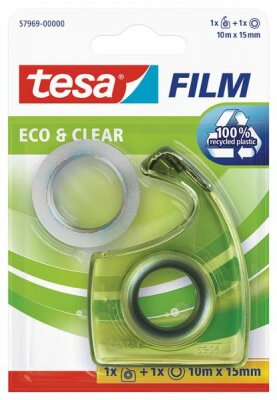 Tesafilm Eco&Clear + Easy Cut 10m