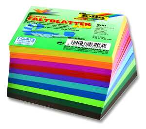 Faltblätter Mini 7,5x7,5 500 Blatt, 10 Farben