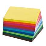 Faltblätter Mini 7,5x7,5 500 Blatt, 10 Farben
