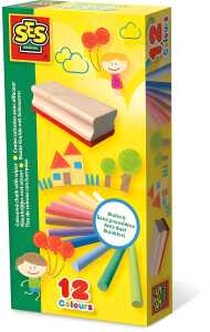 SES Creative Bunte Kreide mit Schwamm