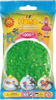 Hama Perlen Beutel 1000er Neon-grün