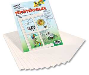 Fensterfolie selbsthaft. Folia 23x33cm 5 Blatt