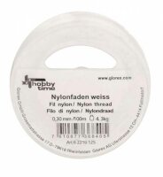 Nylonfaden weiss 0,30mm 100m