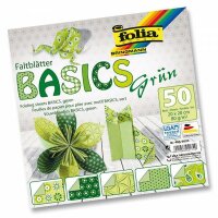 Faltblätter Basics,grün 80g/m²,20x20cm, 50...